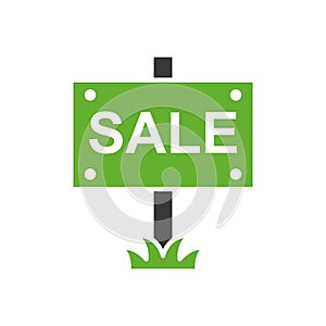 House sale label isolated icon