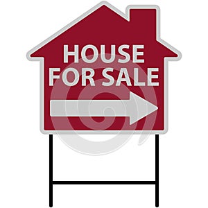 House For Sale Sign Illustration