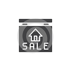 House sale signboard vector icon