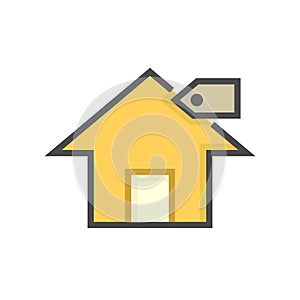 House for sale vector icon. 64x64 pixel.