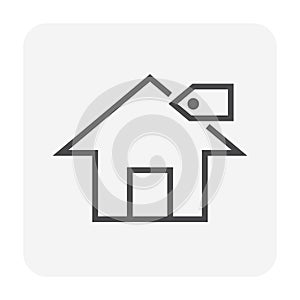 House for sale vector icon. 64x64 pixel.