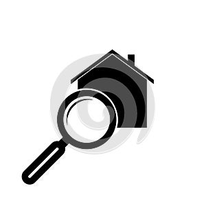 House search simple icon isolated on white background