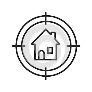 House searching linear icon