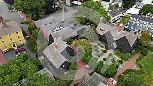 The House of the Seven Gables aerial view, Salem MA, USA