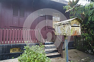 House shaped mailbox in a house in Paranapiacaba photo