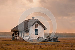 House of shepherds on the Hungarian puszta photo
