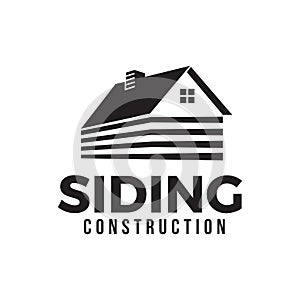 House siding construction logo vector template