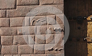 The House of Sierpes is a colonial mansion located in the city of Cusco, Peru photo