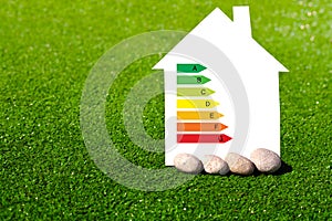 Casa da energia risparmio sul da erba 