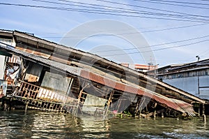 Haus untergang im wasser nach 