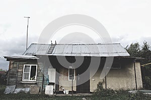 House in the slums. Housing poor people.