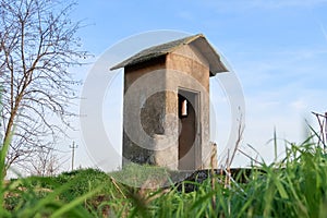 House small cottage tool shed countryside agriculture panorama landscape Italy Italian