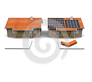 House with solar energy to make money