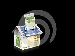 House with solar energy to make money