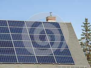 House with Solar Panel industry