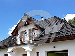 House with solar panels