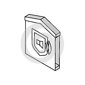 house sound signalization isometric icon vector illustration