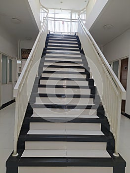 House Stairs with white domination