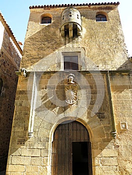 The House of the Sun (Casa del Sol) in Caceres old town, SPAIN