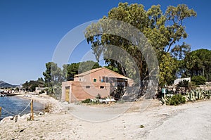 House in Tavolara Island; this island is one of most important islands of Sardinia Italy