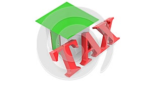 House with tax concept