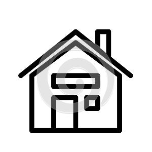 house thin line icon