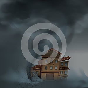 House Thrown Down Composition