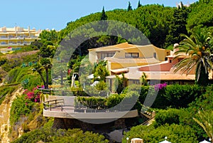 House on a Top of a Cliff, Lush Front Garden, Europe Holidays