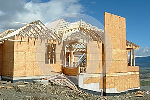 House Under Construction Framing