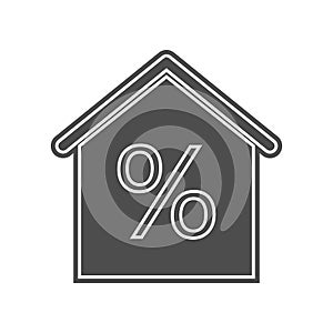 house under lock and key icon. Element of minimalistic for mobile concept and web apps icon. Glyph, flat icon for website design