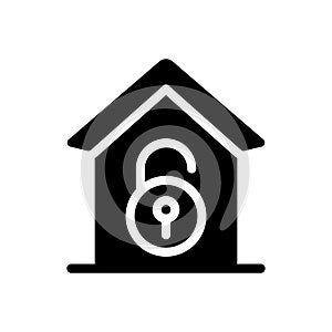 House vector glyph flat icon