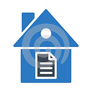 House vector glyph flat icon photo