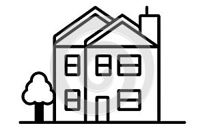 House vector icon, House Icon Set. Home vector illustration symbol