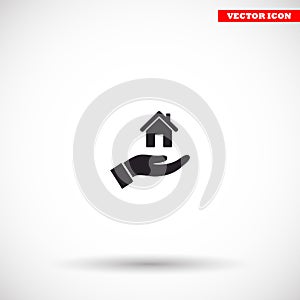 House vector icon , lorem ipsum Flat design