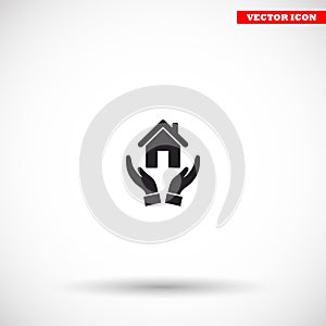 House vector icon , lorem ipsum Flat design