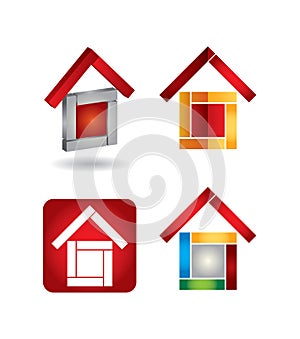 House vector icon set