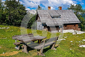 House in the Vogel mountain, Slovenia photo