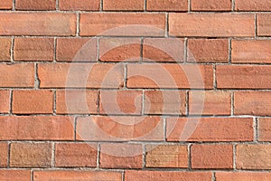 House wall with facing bricks