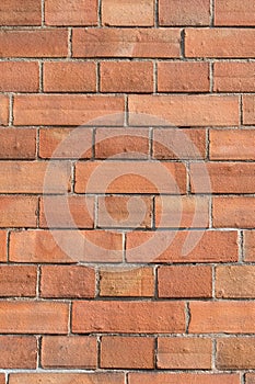 House wall with facing bricks