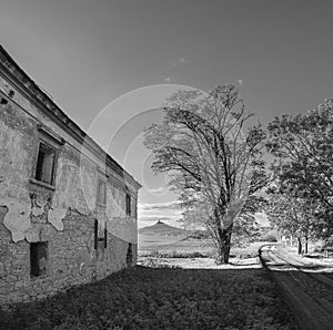 House wall way ruin old landscape Mountain castle horizon nature sun