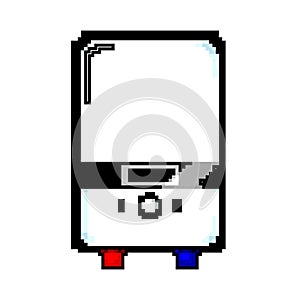 house water boiler game pixel art vector illustration