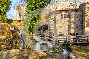 House by the waterfall