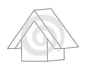 House web icon silhouette vector symbol icon design.