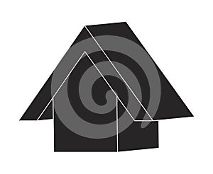 House web icon silhouette vector symbol icon design.