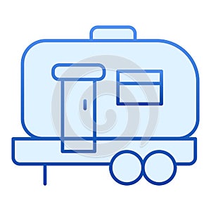 House on wheels flat icon. Car home blue icons in trendy flat style. Mooving house gradient style design, designed for