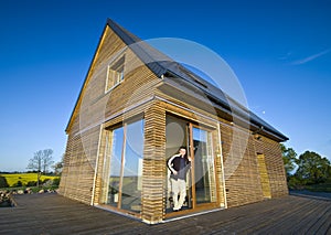 House with wooden exterior