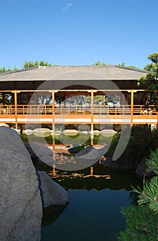 House in zen garden