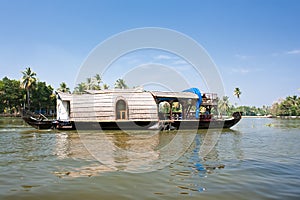 A houseboat in the backwaters