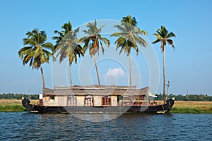 Houseboat on Kerala backwaters photo