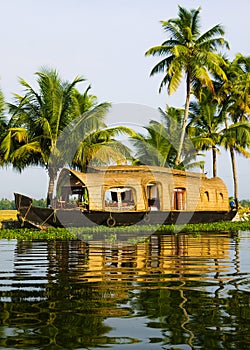 Houseboat on Kerala Backwaters, India